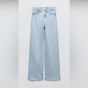 Zara relaxed / wide leg full length jeans